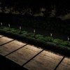 Pure Garden 12.2 Stainless Steel Outdoor Solar Path Lights, Silver, 12PK 50-LG1067